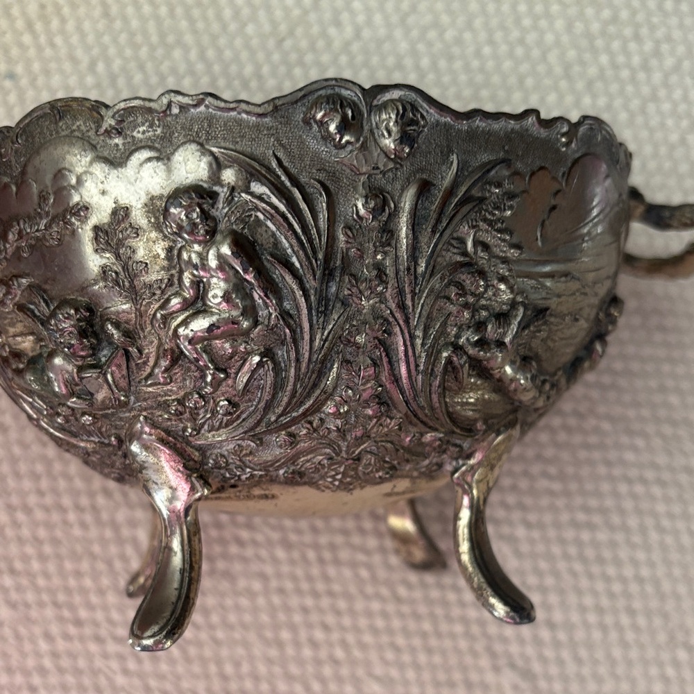 Ornate Silver Decorative Bowl